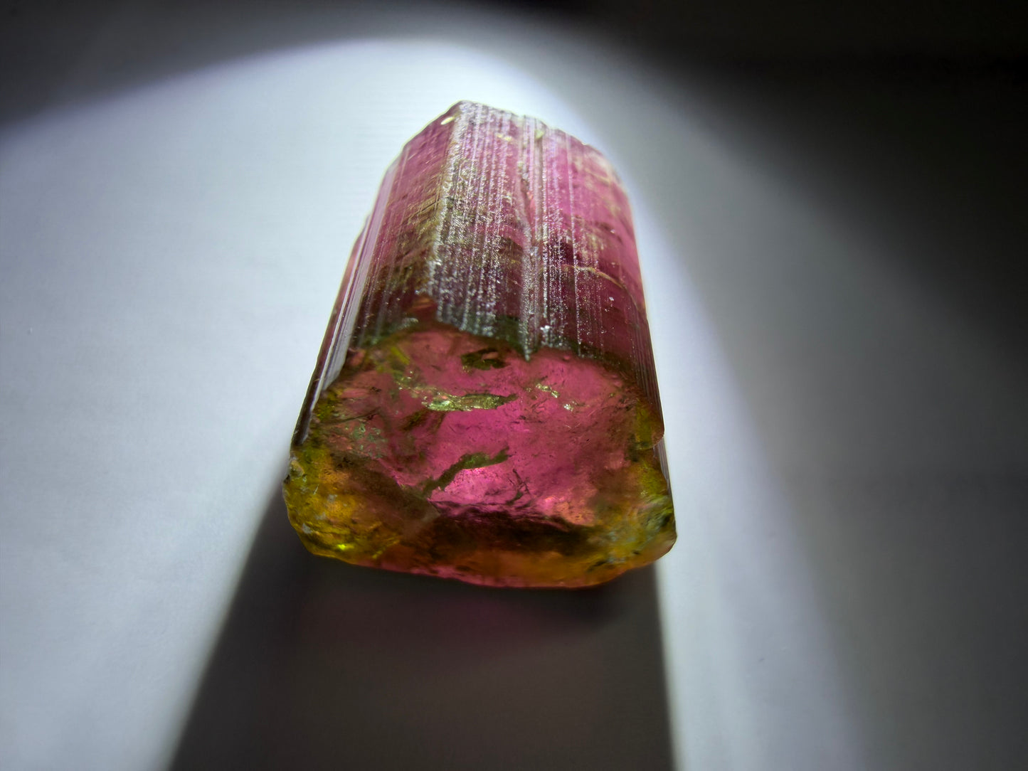 Bicolor Tourmaline Crystal | Deep Red & Electric Green | Paprok Mine, Nuristan, Afghanistan
