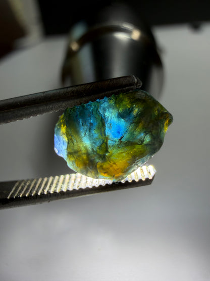 Natural Australian Sapphire | 4.4 ct Rich Teal Blue Parti colored Gem
