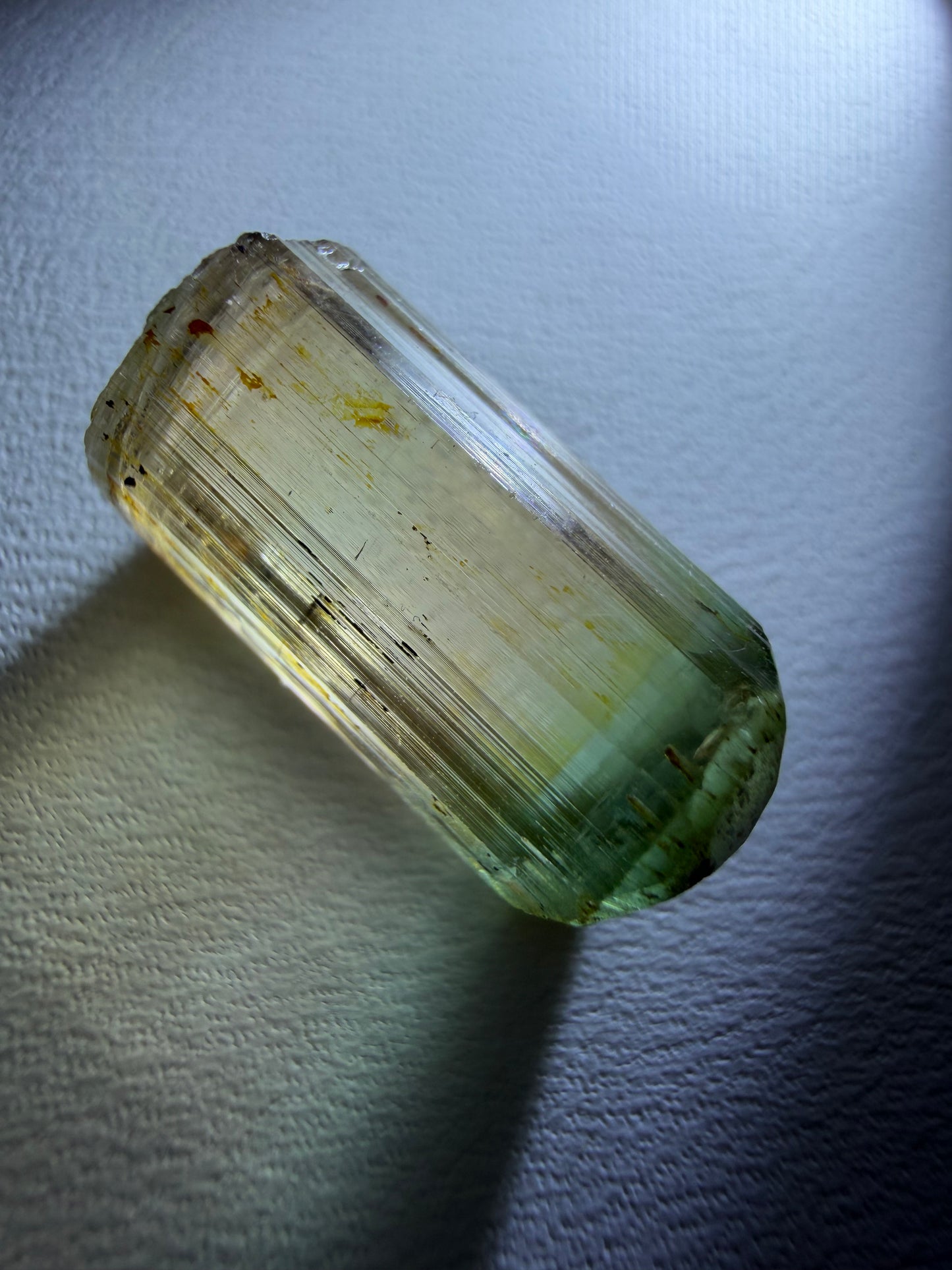 Champagne-to-Green Tourmaline Crystal | Rubaya, DRC 2025