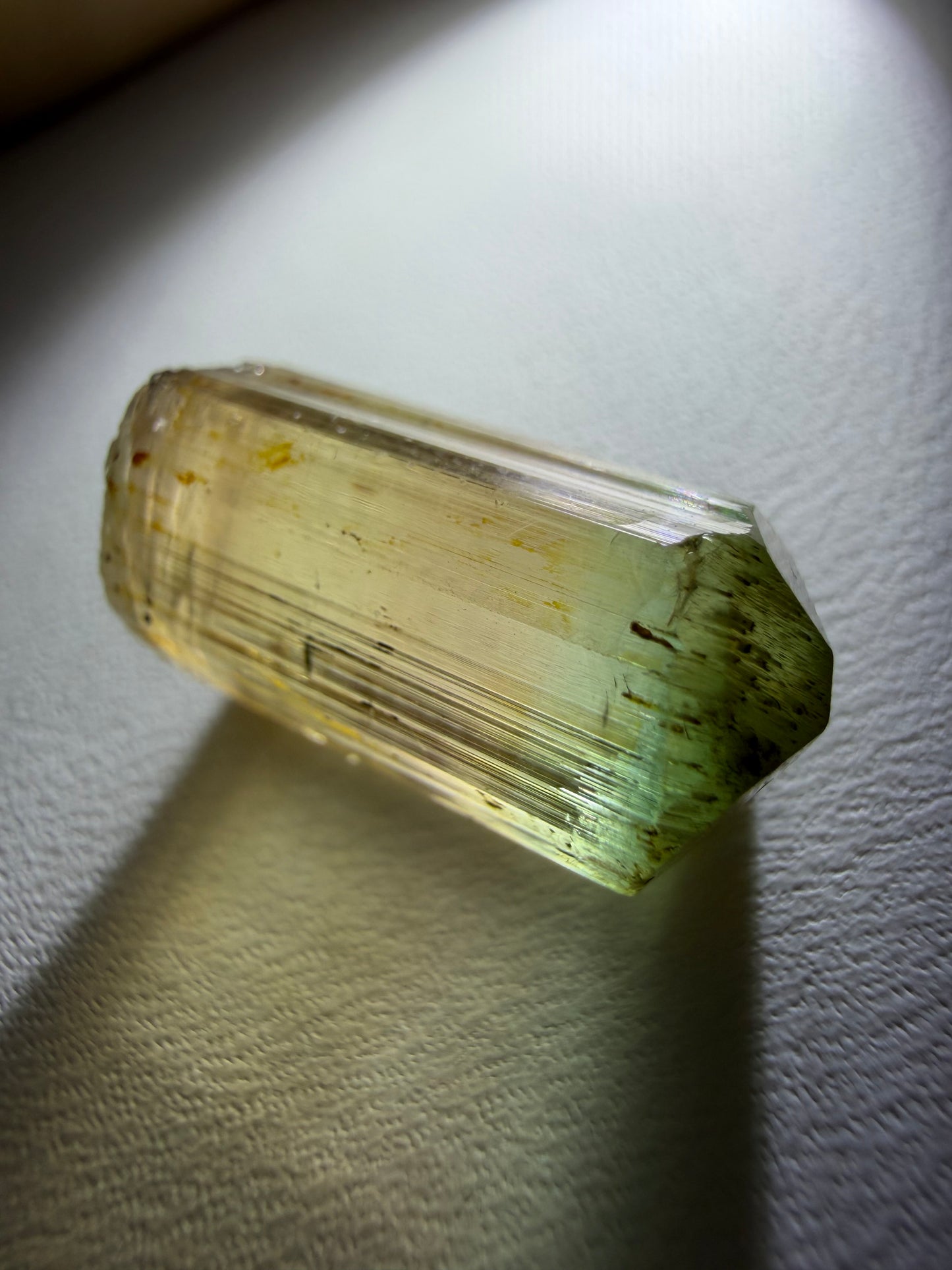 Champagne-to-Green Tourmaline Crystal | Rubaya, DRC 2025