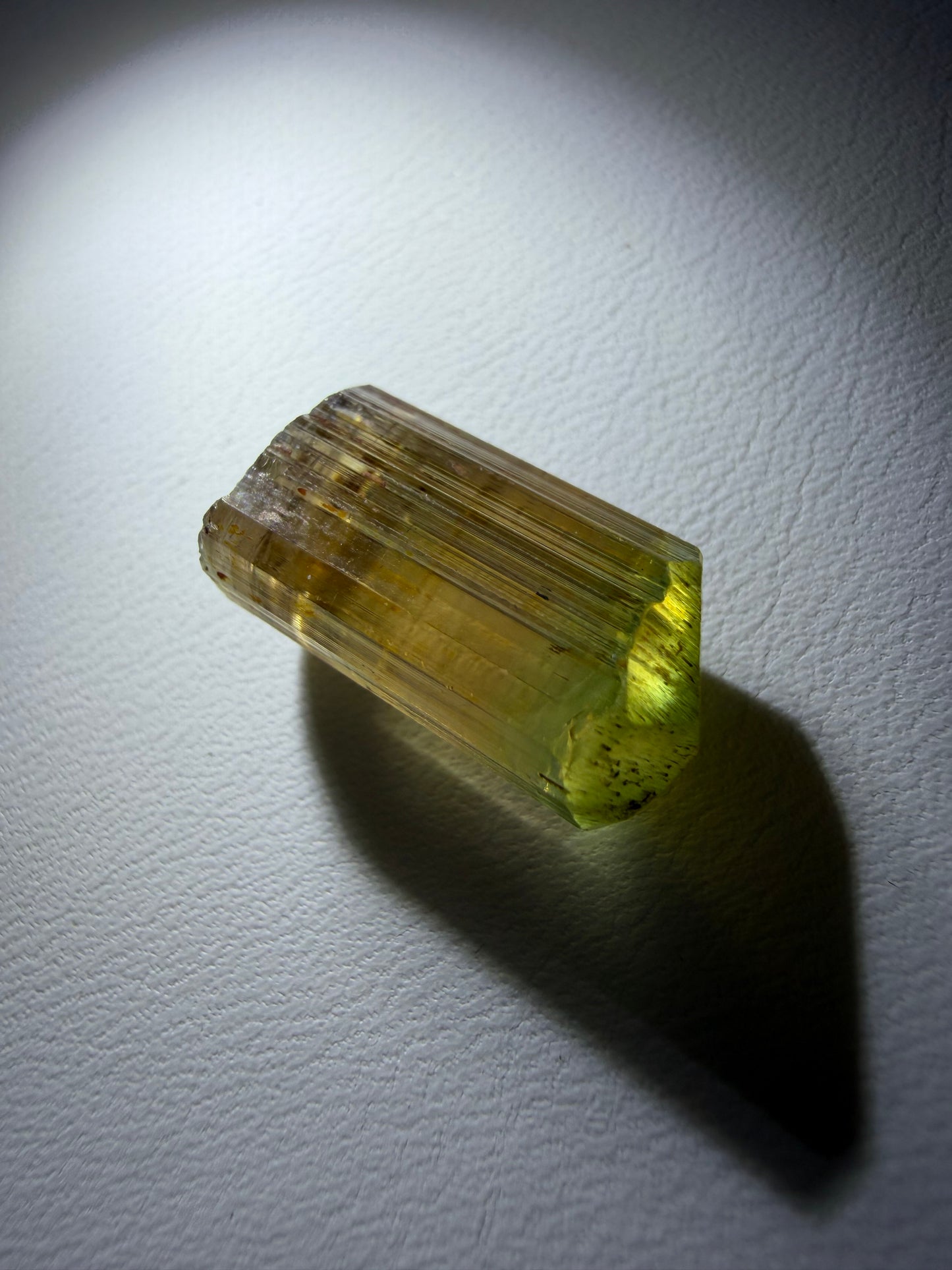 Champagne-to-Green Tourmaline Crystal | Rubaya, DRC 2025