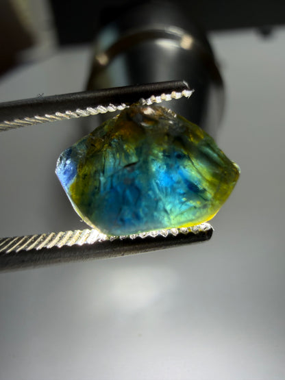 Natural Australian Sapphire | 4.4 ct Rich Teal Blue Parti colored Gem