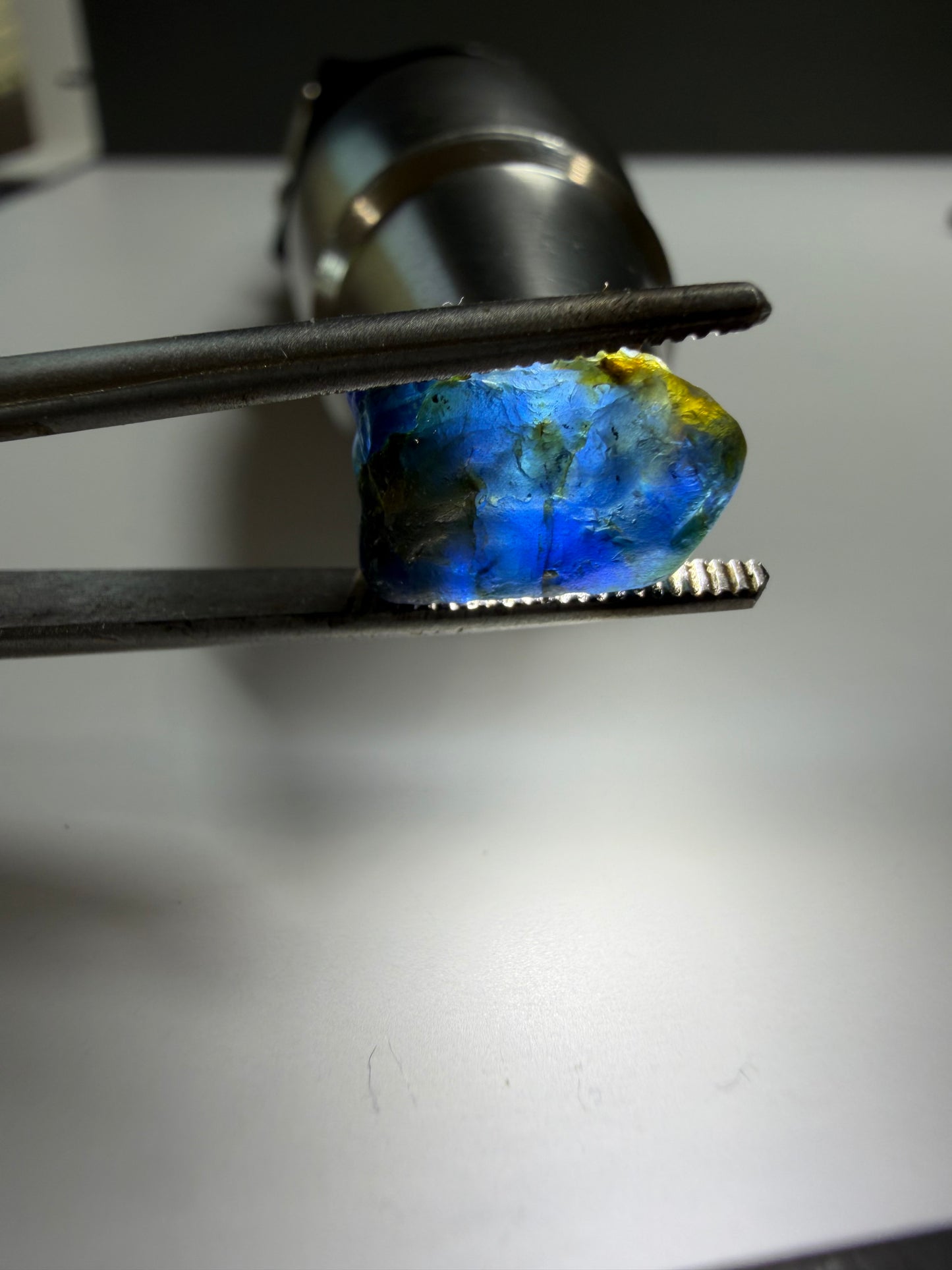 Natural Australian Sapphire from Queensland | 6.4 ct Rare Deep Blue Parti-Color Gem