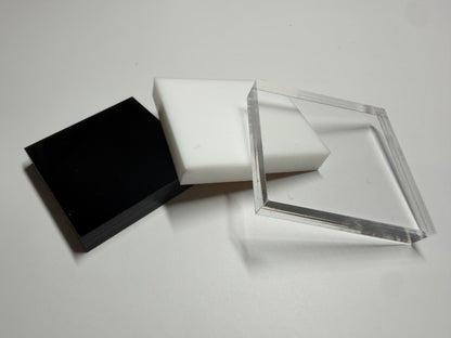Acrylic Bases 1.2” x 1.2”