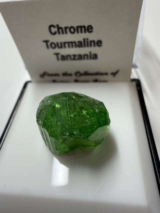 Chrome Tourmaline Crystal | Vivid Lime Green | Manyara, Tanzania