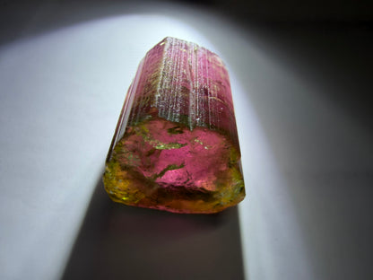Bicolor Tourmaline Crystal | Deep Red & Electric Green | Paprok Mine, Nuristan, Afghanistan