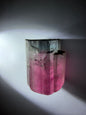 Tricolor Tourmaline Crystal | Red, White & Blue with Smoky Opaque Termination | Paprok Mine, Nuristan, Afghanistan