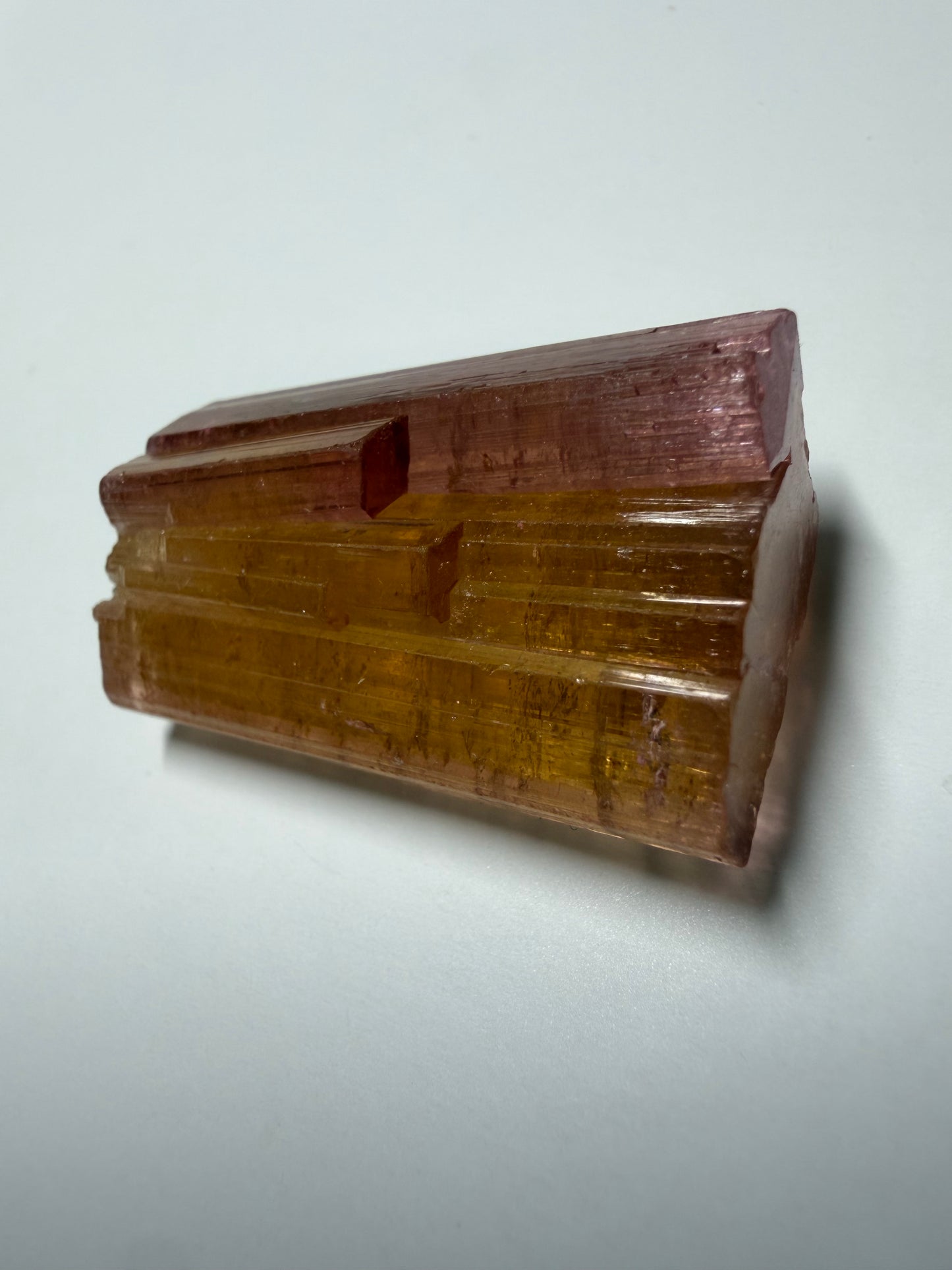 Tourmaline Crystal | Vivid Yellow, Peachy Orange & Pink | Pachigram Pegmatite Fields, Nuristan, Afghanistan